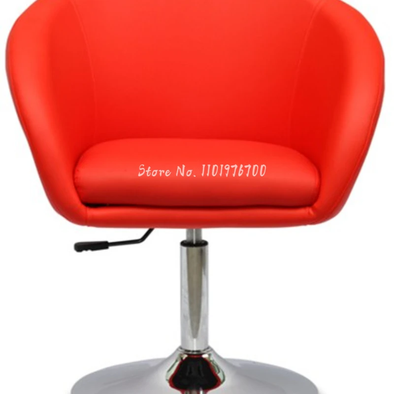 Reception Pu Leather Exhibition Hall Front Desk Chair 의자