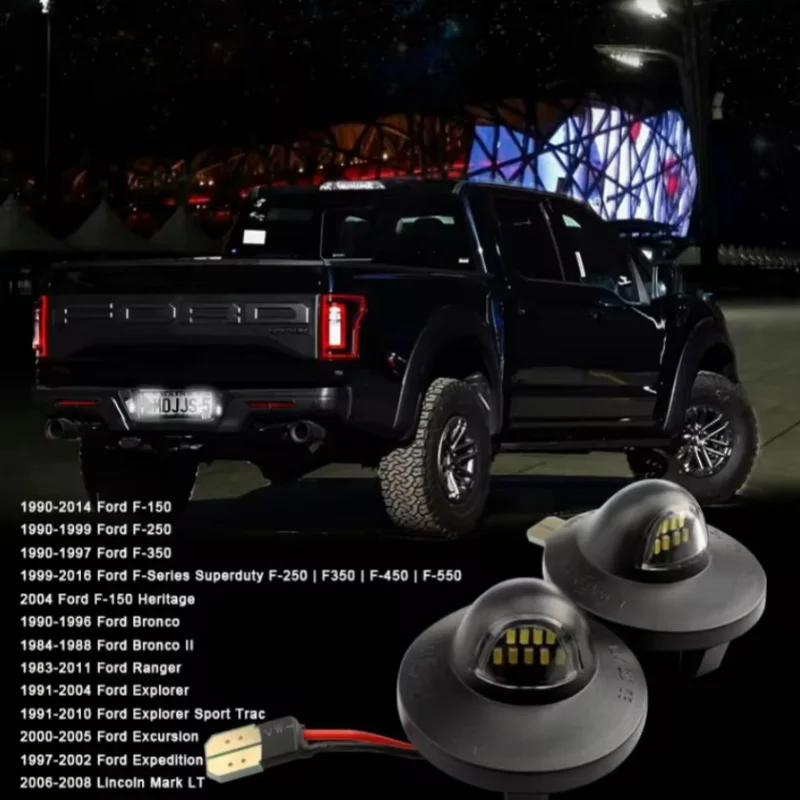 2x светодиодные лампы освещения номерного знака для Ford F150 F250 F350 Super Duty Ranger Explorer Bronco Excursion Expedition (art.: 3920cd1ba8f4e) - 3920cd1ba8f4e