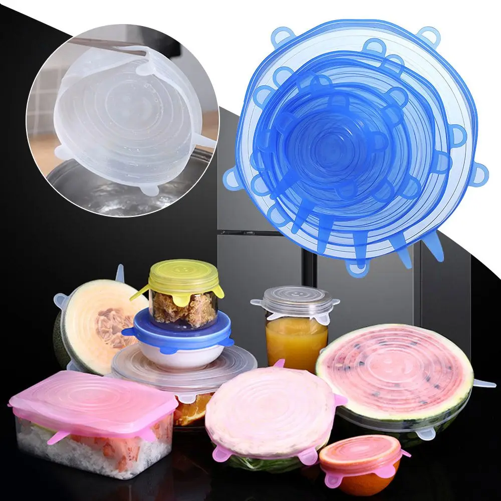 

6 шт., антискользящие силиконовые крышки для столовых приборов