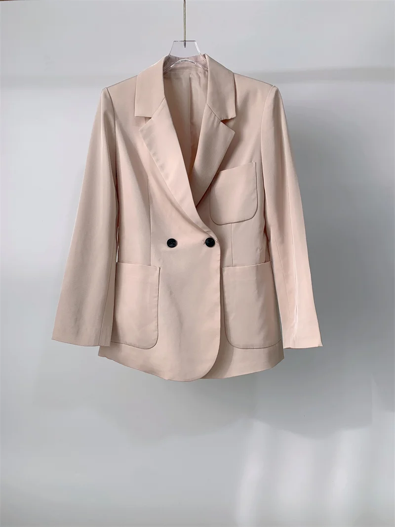 

Женское пальто, новинка 2023, весенний однотонный блейзер