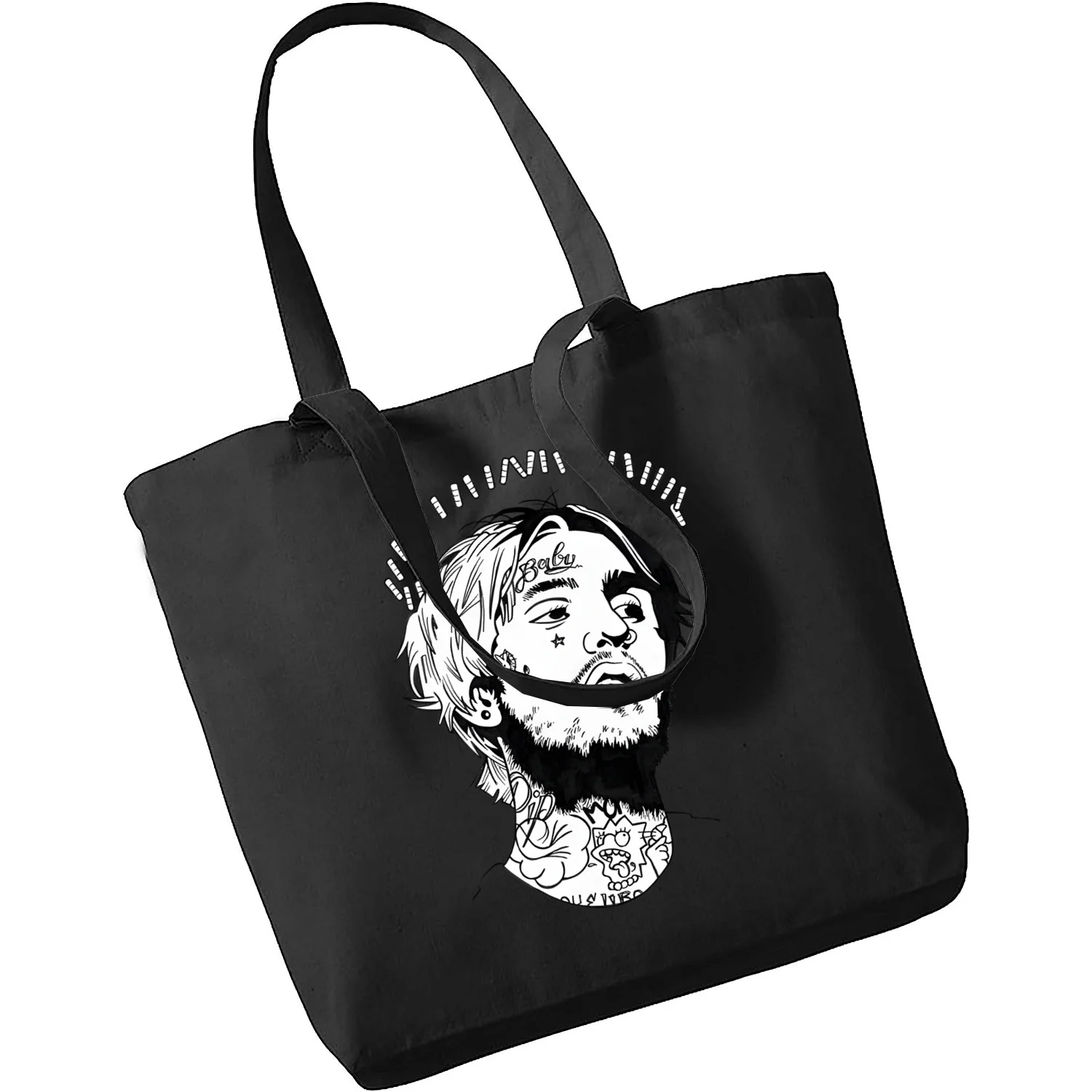 

Lil Peep Canvas Shoulder Bag Canvas Tote Eco Shopping Bag Canvas Tote Bag Casual HandBag Daily Use