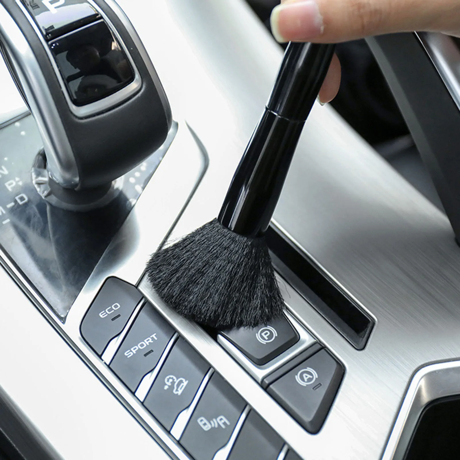 

2pcs Car Detailing Brush Auto Interior Cleaning Brushes Soft Nylon Wool Crevice Air Outlet Detail Cleaning Brush Cleaning Tool