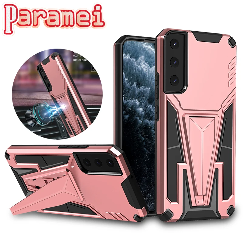 

Shockproof Protective Cover For Samsung S9 S10Plus S20 S21 S22Plus Kickstand Phone Case For Galaxy S20FE S21FE S22Pro S30Ultra