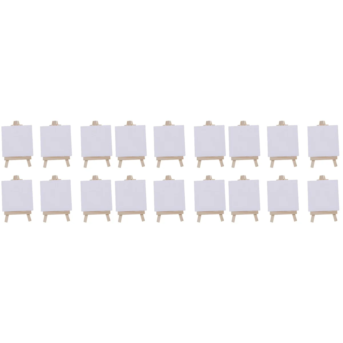 

18 комплектов мини Растягивающихся художественных полотняных досок белые доски деревянные картины маслом (белые)