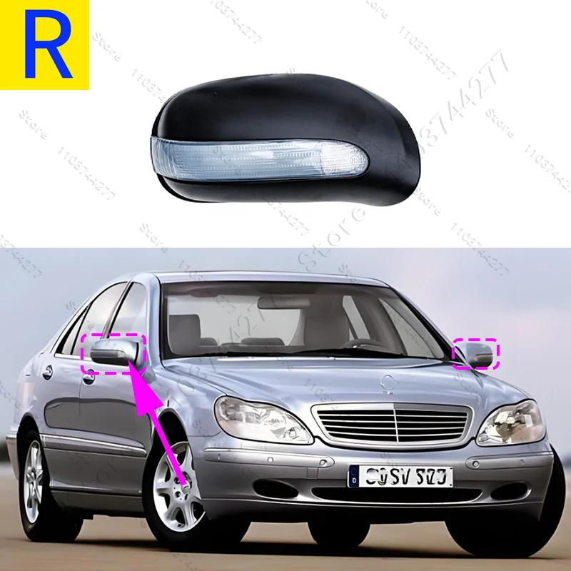 

Для 2000-2002 Mercedes Benz W215-CL500 CL600 CL55 W220-S430 S500 S600 S55 Крышка корпуса бокового зеркала двери 2208100164 2208100264