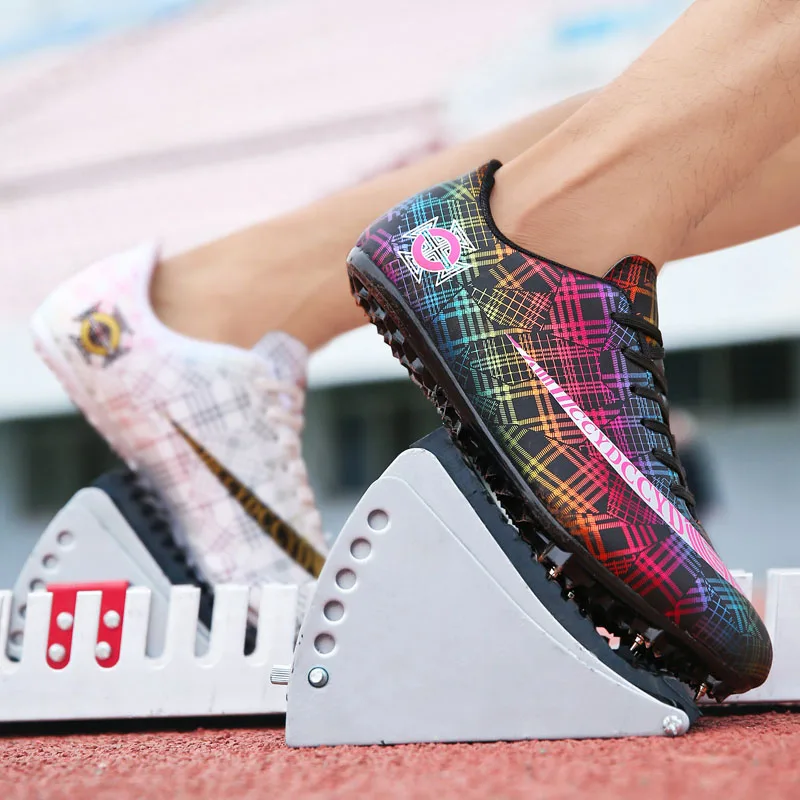 Professional Spikes Running Shoes Student Competition Men Women Track and Field Shoes Training Sports Shoes
