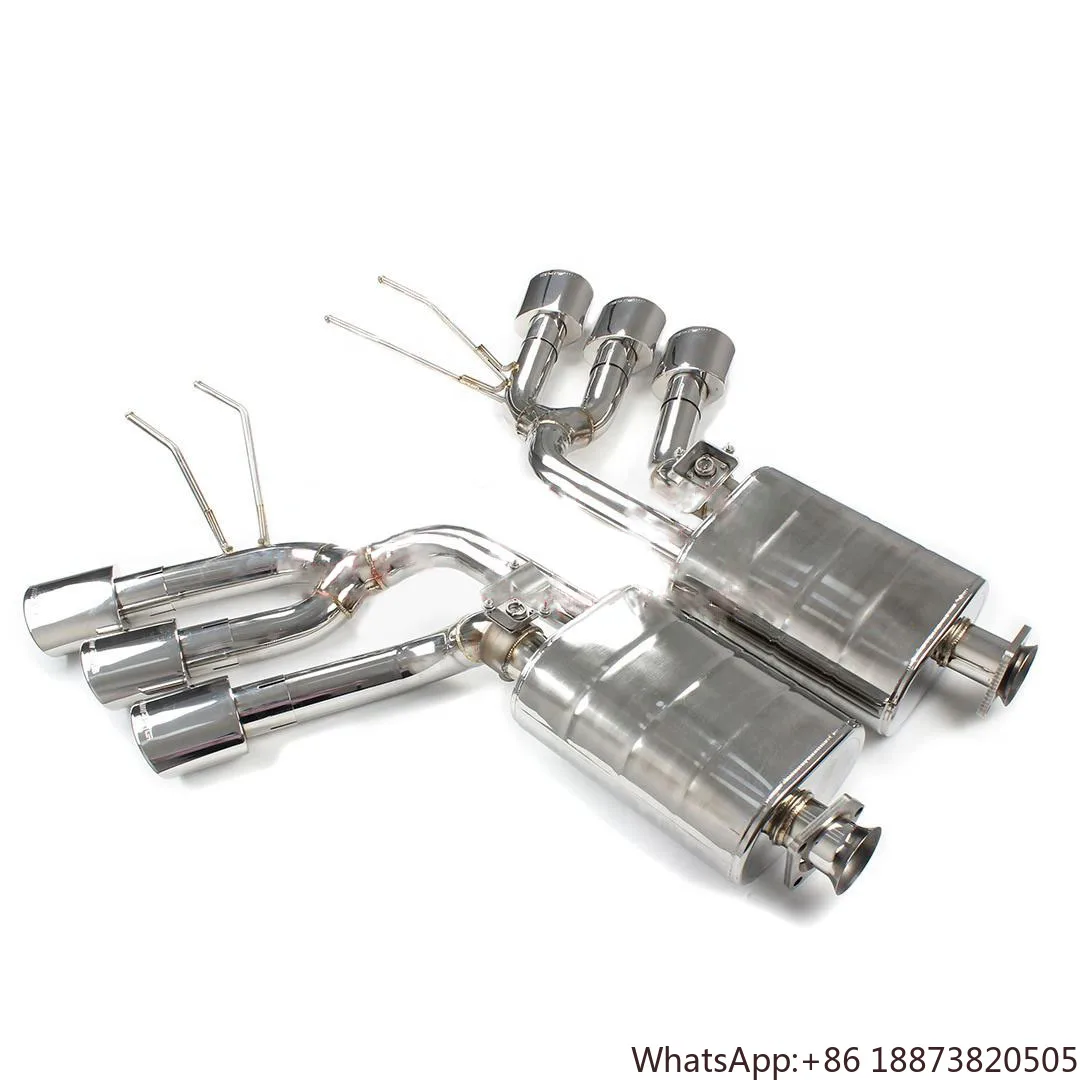 Фото Оптовая цена из нержавеющей стали Valvetronic Cat-back выхлопные трубы средняя секция для Mercedes Benz W464 W463a G63 G500 выхлоп №2