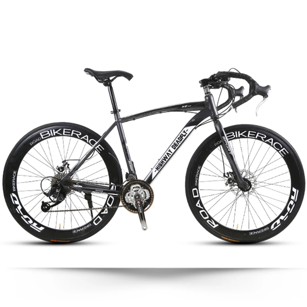 

Solid Tire Double Disc Brake Muscle Road Racing to Work Adult Dead Flying Bicycle