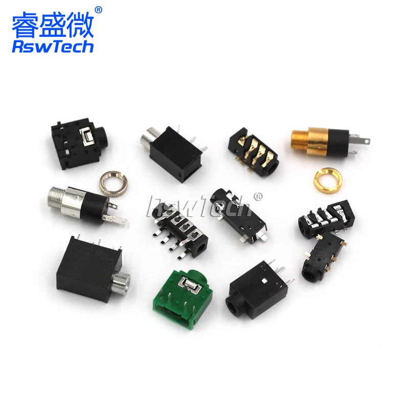 10 шт. двухканальные розетки для наушников 3 5 мм