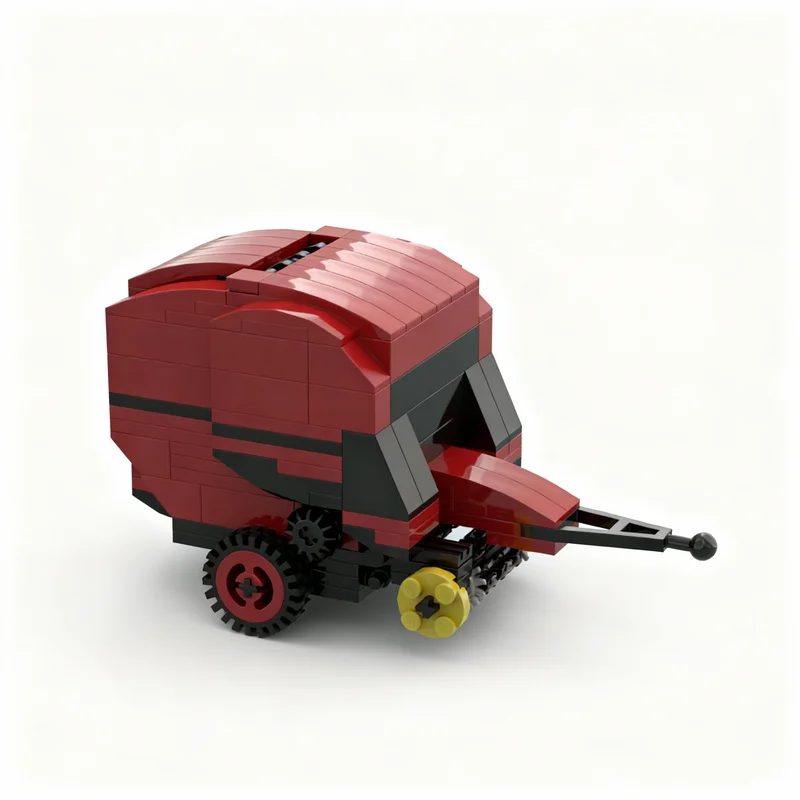 156 деталей MOC City Farm: Красный круглый пресс для сена, миниатюрная модель фермы, строительные блоки, рождественские подарки, игрушки для сборки, образовательный конструктор. (art.: 3920dcd894a50) - 3920dcd894a50