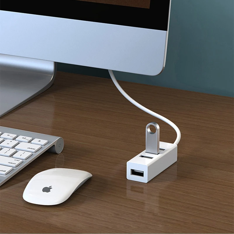 USB 2.0 Hub 4 Port Ultra Slim High Speed Extension Splitter Adapter for Laptop Cable For Mouse Keyboard PC Accessories | Компьютеры и