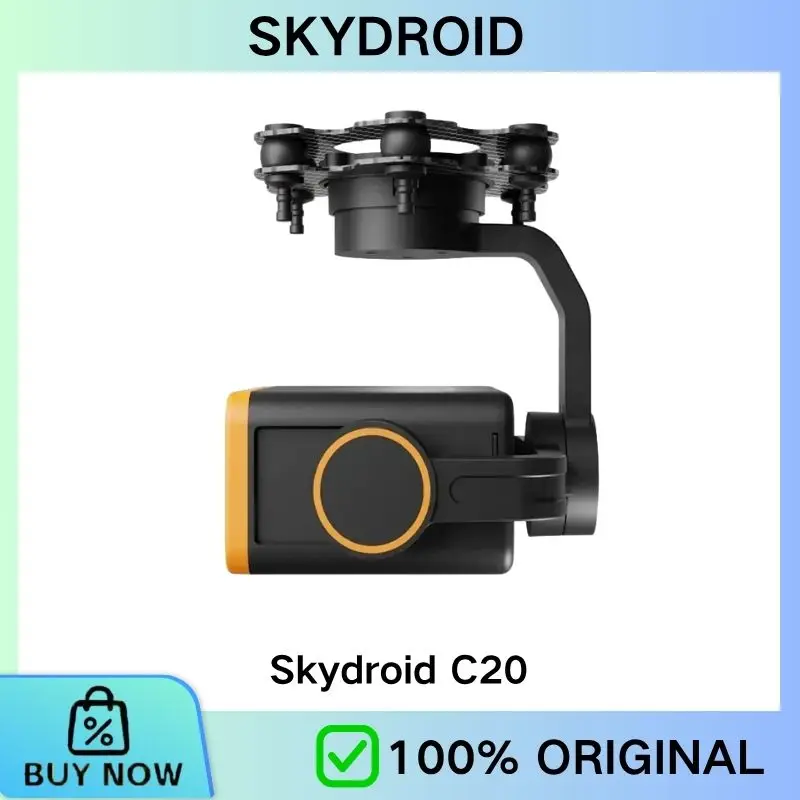 Фото Камера Skydroid C20 с трехосевым стабилизатором, ночным видением 1080P, 22-кратным оптическим зумом и стабилизированным прожектором для дронов H16 H30 с дистанционным управлением №1