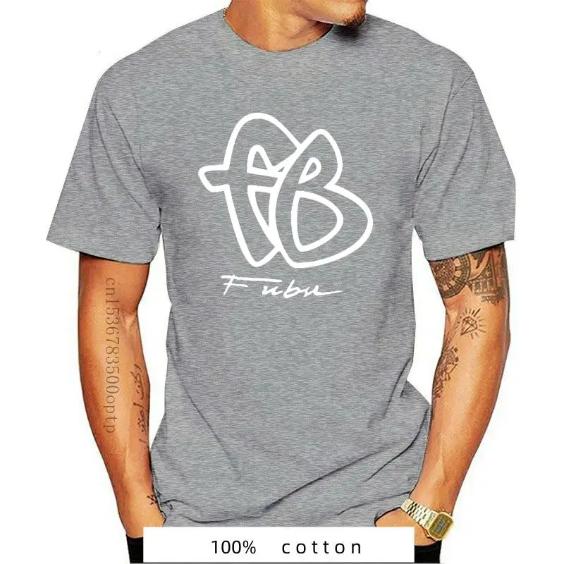 New Rare!!! Vintage Fubu Fb Big Logo 90S Men'S T-Shirt Size S-2Xl Summer O-Neck Tops Tee Shirt