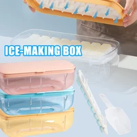 ice tray with lid and bin easy release ice box storage bucket demoulding ice making box ice container for kitchen club