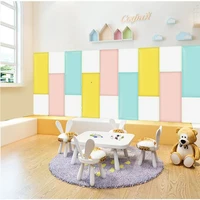self adhesive 3d three dimensional wall stickers thicken tatami anti collision wall mat childrens bedroom bed soft cushion