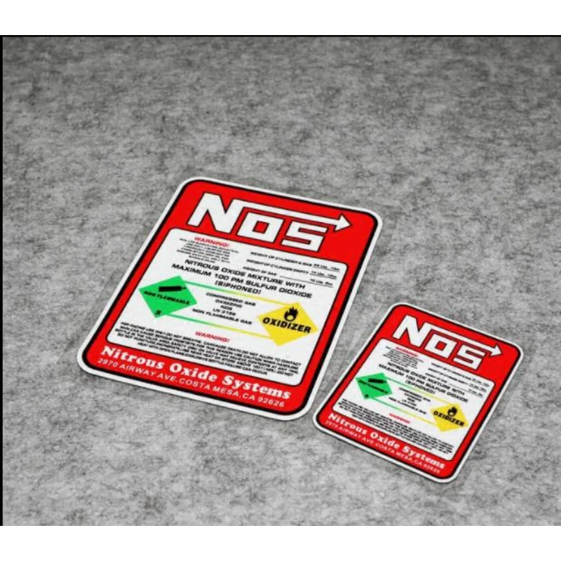

For Drag Racing Creative Car Racing Stickers NOS Nitrous Oxide Systems Stickers Tuning Racing Vinyl Motocross Racing Car Styling
