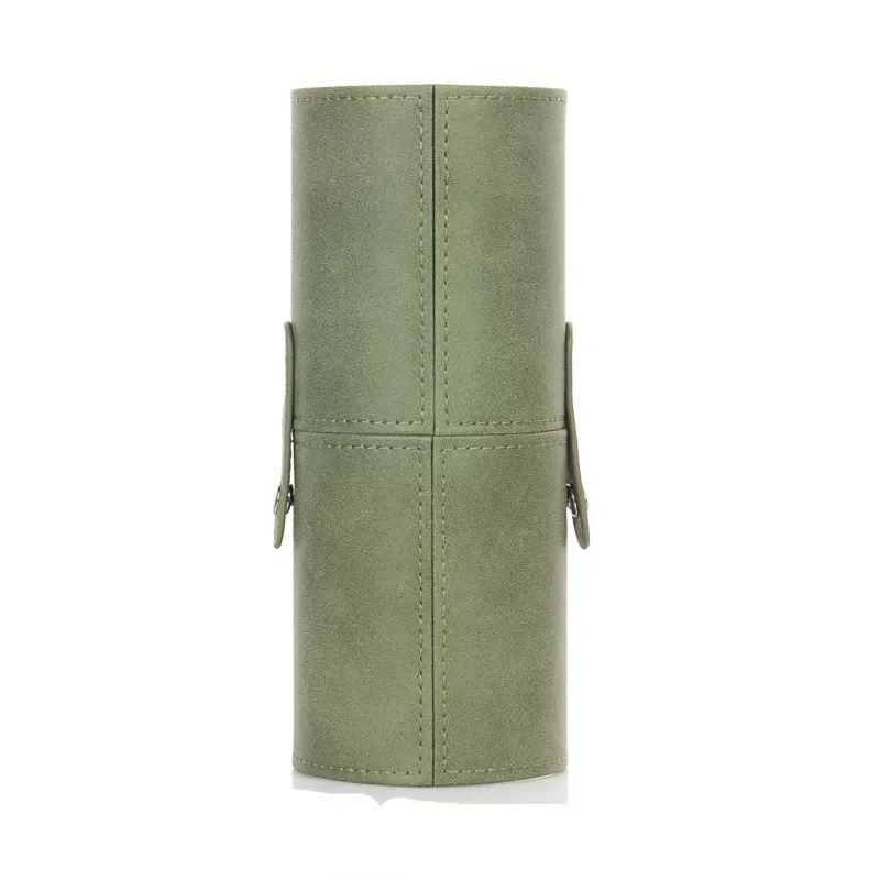 

NEW2022 Travel PU Leather Makeup Brush Tools Holder Cosmetic Pens Storage Cup Case Box Makeup Tool Organizer