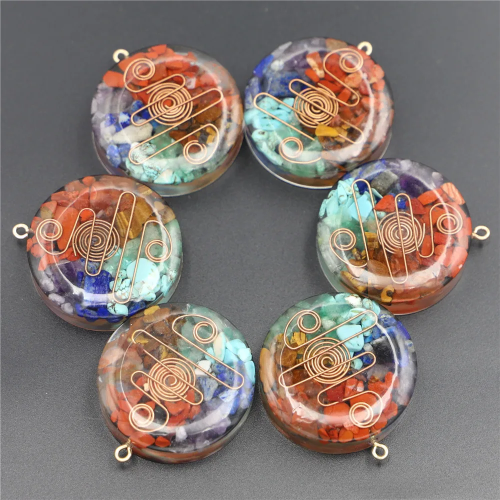 

Selling Exquisite Seven Chakra Pendant Energy Generator Amulet Necklace Stylish Beautiful Jewelry Accessory Sweater Chain Making