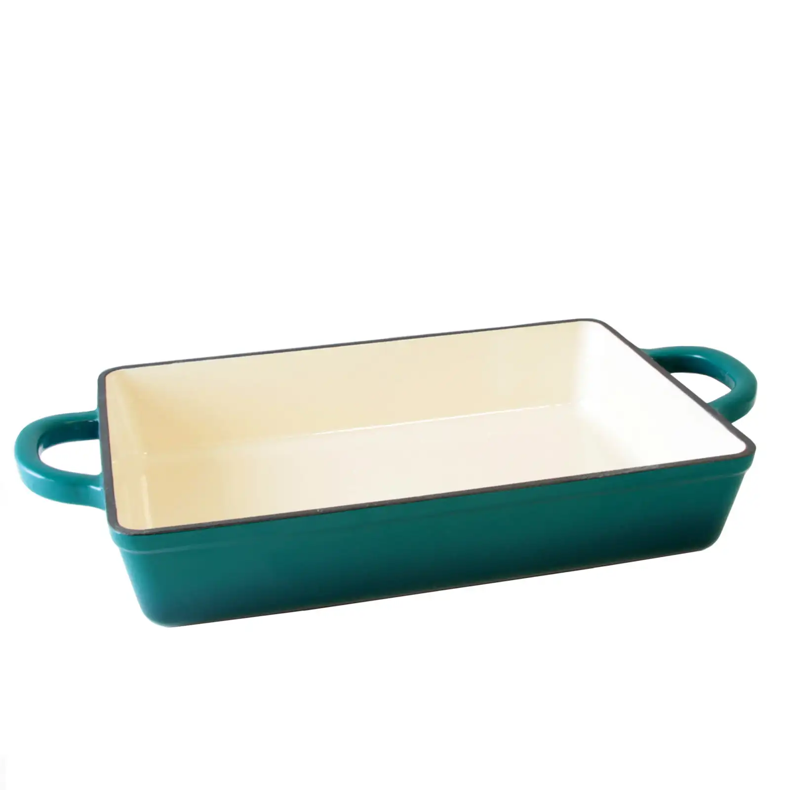 

Crock Pot Artisan 13 in. Enameled Cast Iron Lasagna Pan in Teal Ombre