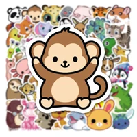 103050pcs cartoon animals cute stickers for kids diy scrapbooking diary water bottle waterproof luggage sticker toys decals