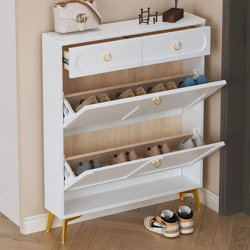 Обувные шкафы органайзер для обуви белого цвета гостиной
