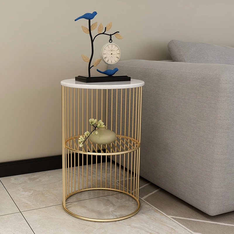 

Luxury Coffee Tables Modern Design Living Room Minimalist Small Nordic round Side Table Decor Storage Mesas Nordic Furniture