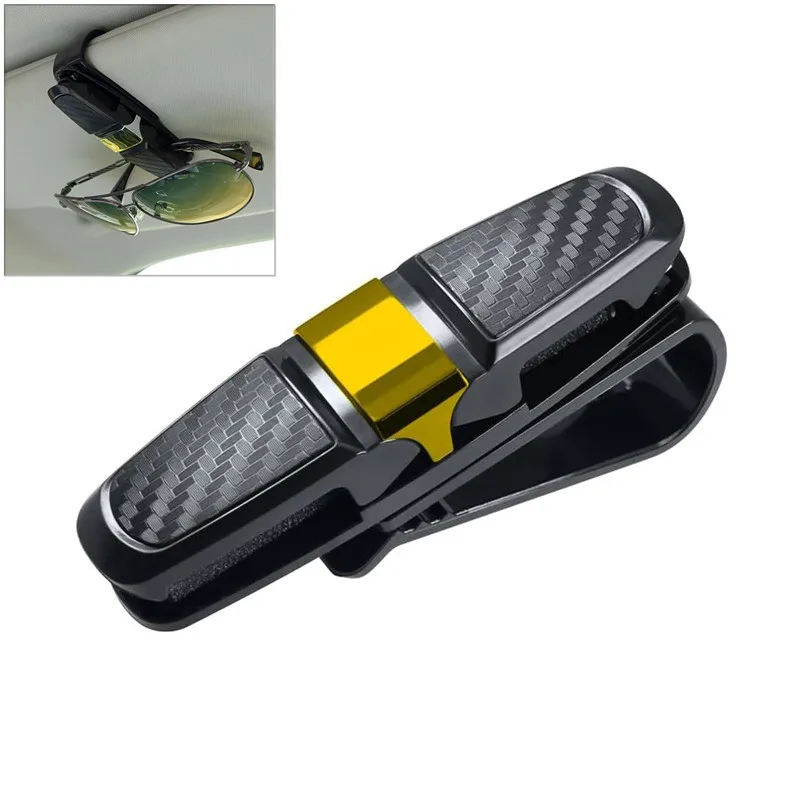 

Автомобильные очки из АБС-пластика, автомобильный держатель для солнцезащитного козырька, зажим для солнцезащитных очков, папка для билета, аксессуары для очков, интерьер автомобиля