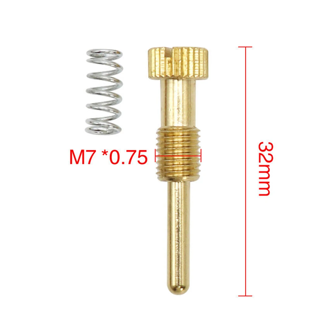 

Brass Metal Car Air Fuel Mixture Screw Idle Speed Adjustment Screw For Mikuni VM22 Carburetor Replacement Air Mixing Screw