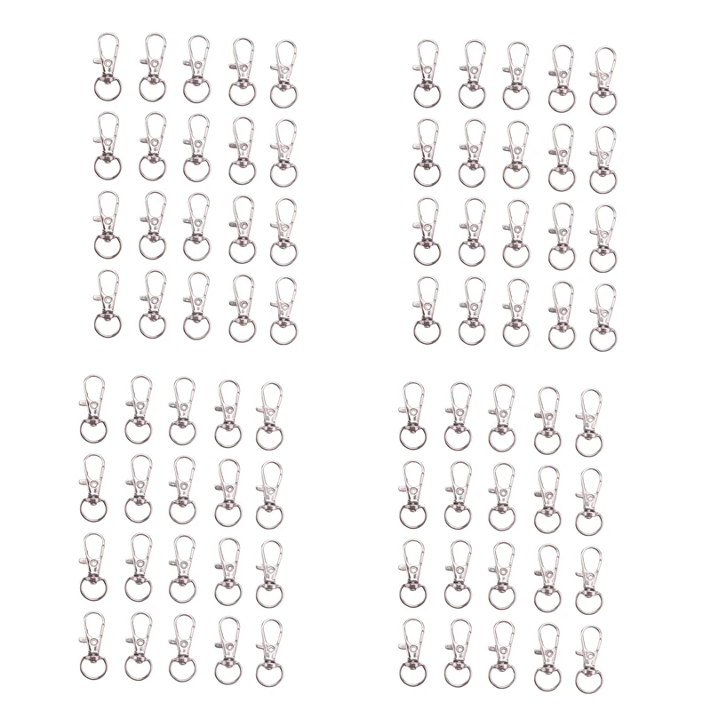 

80 шт., металлические кольца для ключей, 35 мм