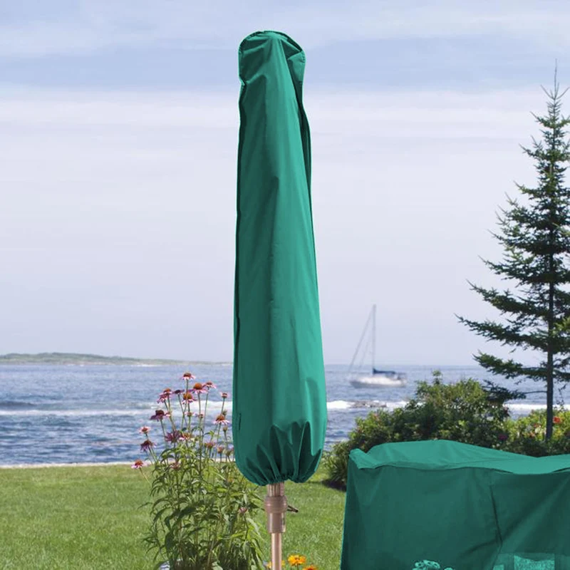 

Чехол для зонта на молнии, водонепроницаемый пыленепроницаемый зонт для внутреннего двора, защитный чехол от дождя HWC
