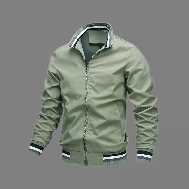 Golf Jacket 2023 Spring and Autumn New Men's Windproof Cycling Zipper Casual Work Jacket Fashion Outdoor Adventure Tops Jacket