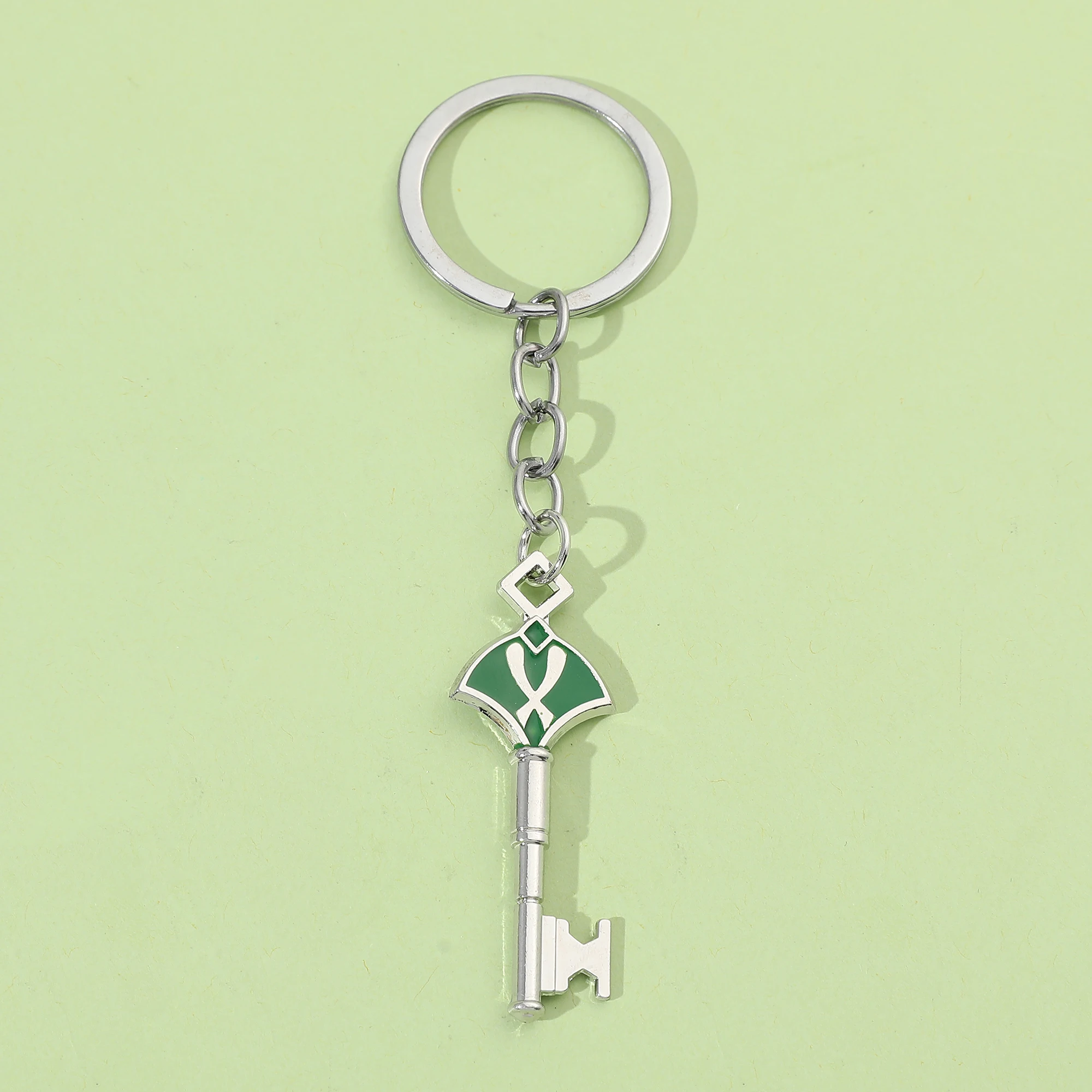 Аниме игра Genshin ударопрочный брелок комната Ключ Эмаль фотоэлемент для рюкзака