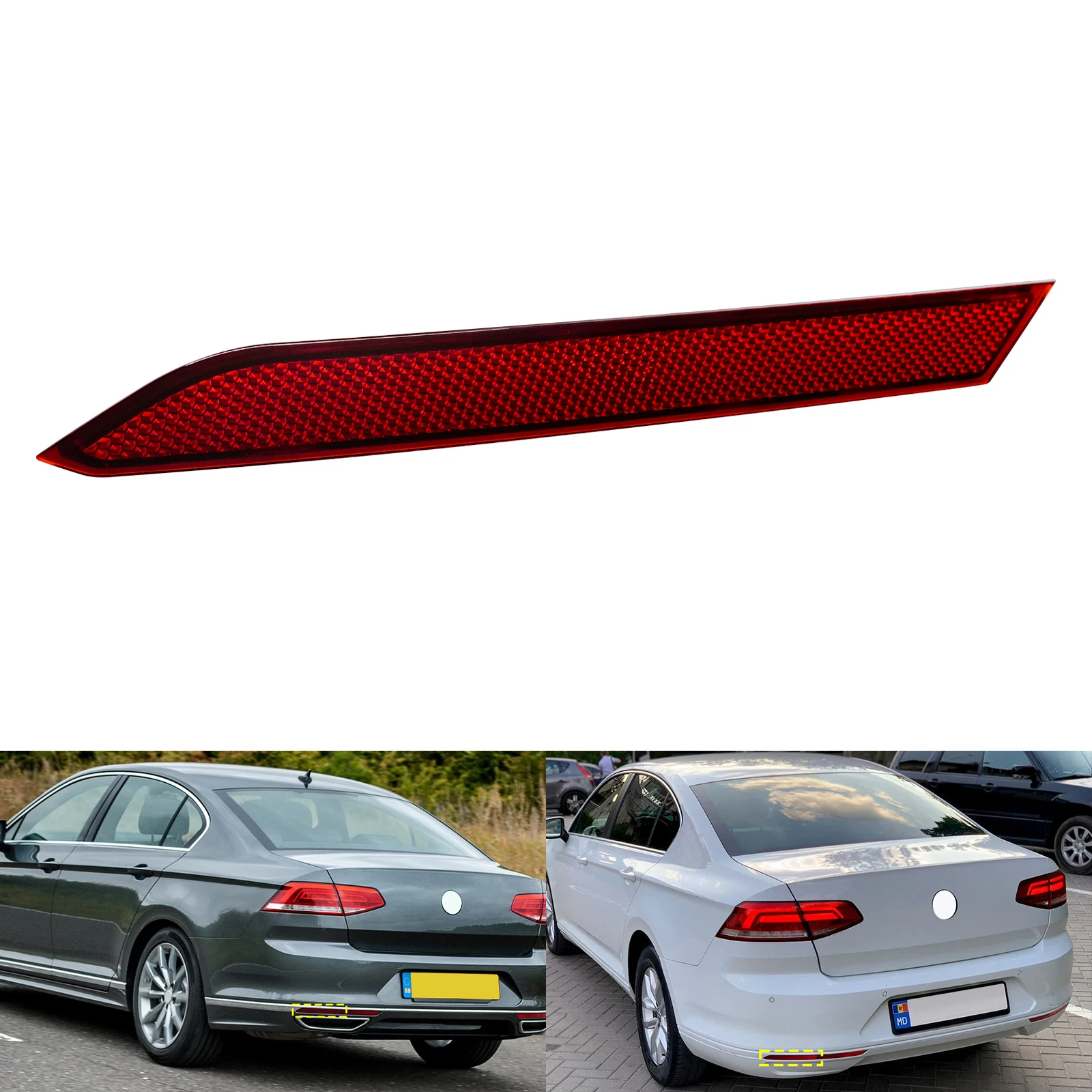 

Задний бампер, внешний отражатель, линза заднего фонаря слева для VW Passat B8 3G5 3G2 14-19