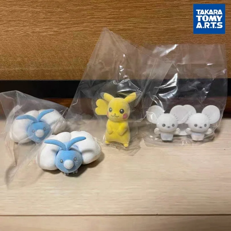 Фото Мини-фигурка Takara Tomy Pokemon Gashapon Pikachu Swablu Sylveon, коллекционное украшение для рабочего стола, для любителей аниме №4