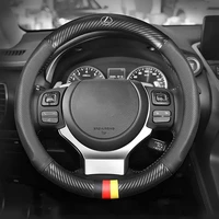 carbon fiber leather car steering wheel cover non slip for lexus esnx200rxlslxctgsis300 auto decoration 15in accessories
