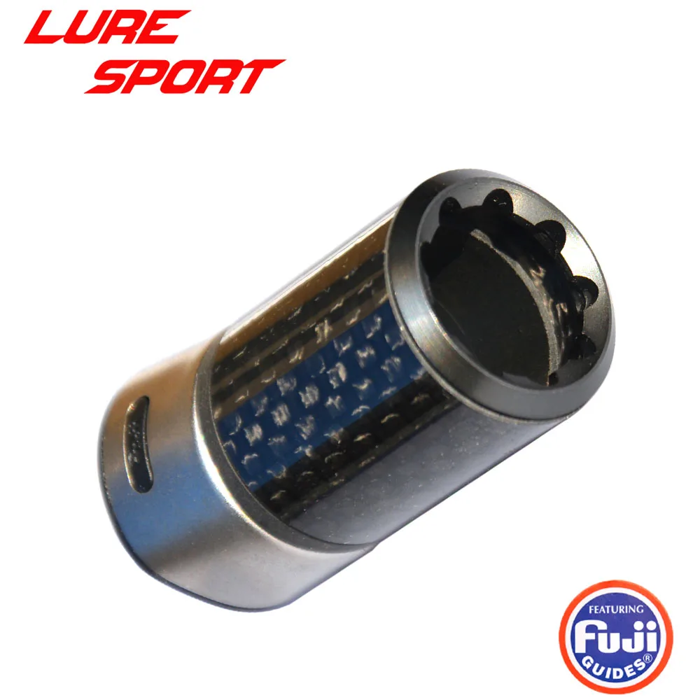 LURESPORT 2 комплекта алюминиевая крышка 3K тканая углеродная трубка FUJI KDPS16 длинный