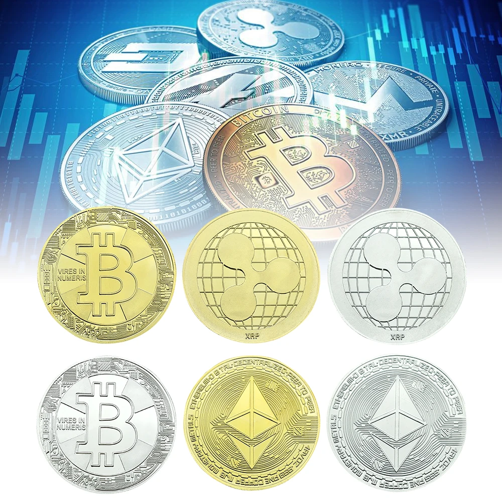

1 Bitcoin Gold Coin Cryptocurrency Virtual Game Coin Movie Money Prop Coin Souvenir Coins Collectibles Commemorative Coins