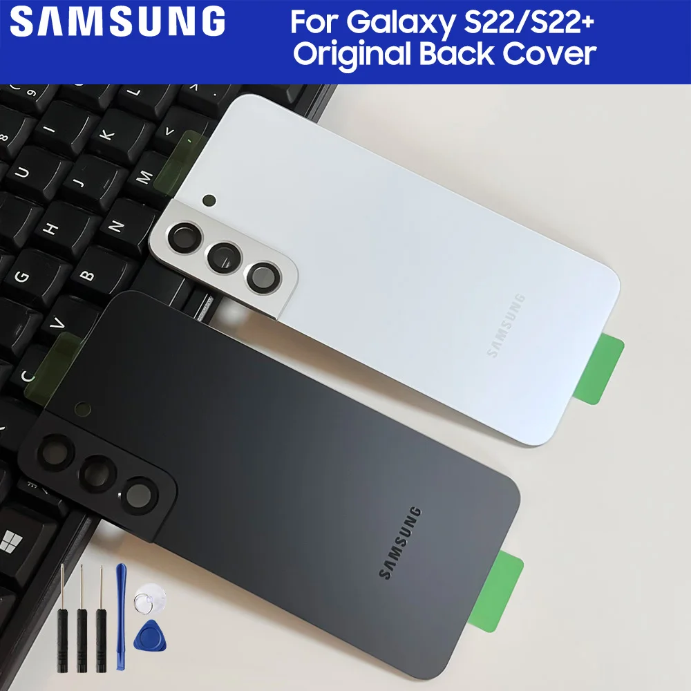 

Samsung Original Back Cover Cases Battery Cover Housing For Samsung Galaxy S22 SM-S901B S22 Plus SM-S906B Back Rear Glass Case