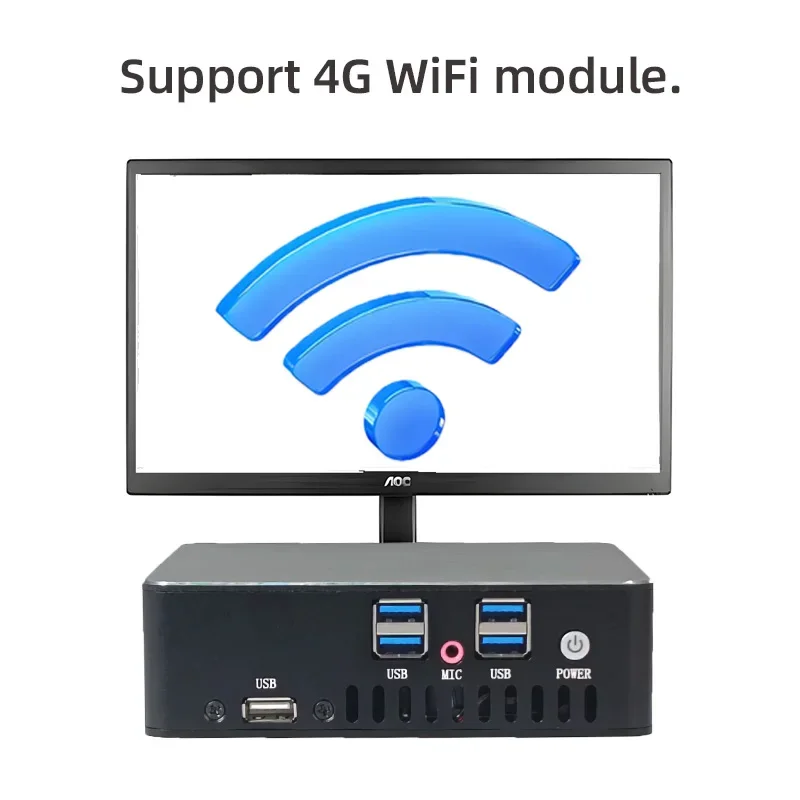 Мини-ПК Core I3 I5 I7 Настольный компьютер NANO NUC I5-8250U I7-10510U Компьютерный корпус Win11 Linux