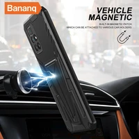 bananq magnetic shockproof armor case for redmi 9 pro power 2021 9t 9i 9c 9at 9a 10 prime 10x 4g stand accessories cover