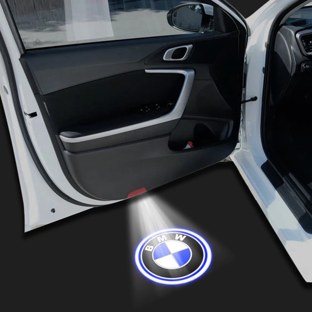 2 шт. оригинальные HD дверные приветственные огни для значка автомобиля BMW