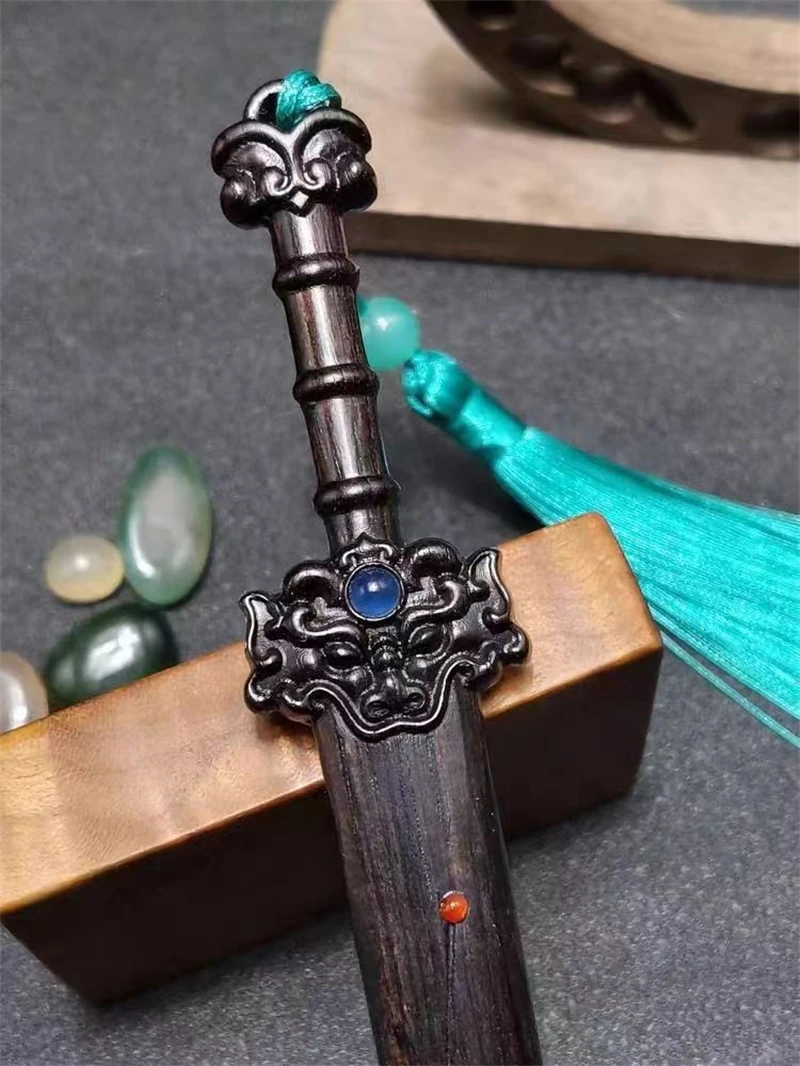 Фиолетовая шпилька из сандалового дерева Шпилька для волос Taoist благоприятная