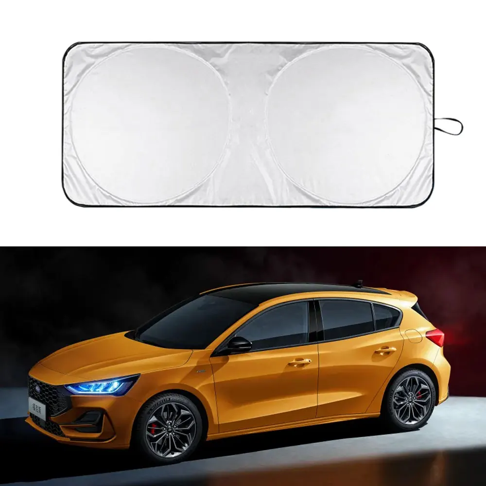

Car Interior Sun Shade Protector Front Window Sunshade Cover For Ford ST KA Fiesta Fusion Escape Shelby Edge FOUCS Kuga Mustang