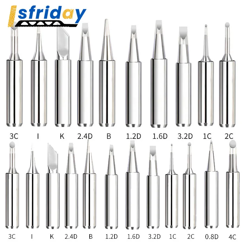 

5/10/12pcs Welding Tip Set Universal 936 937 938 For Soldering Station Solder Iron Welding Tip Head Top Sting BGA Lead-free Tool