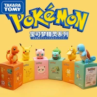 takara tomy 2022 pok%c3%a9mon pikachu squirtle cute anime figure men and women cool desktop creative collection ornaments