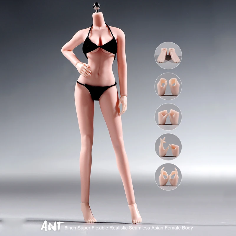 Женская бесшовная фигурка-солдат ANT 1/12 T305