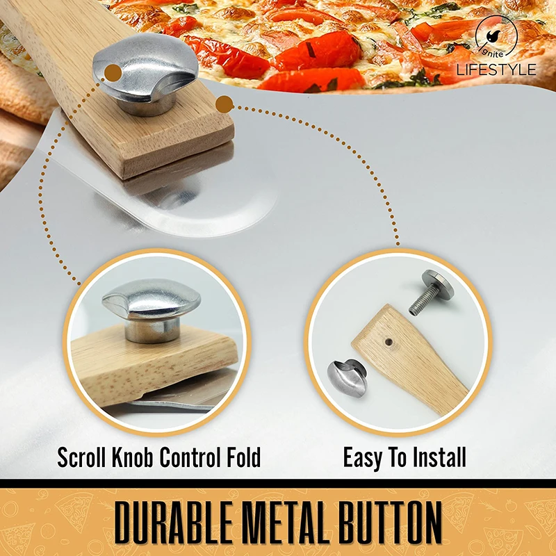 Лопатка алюминиевая складная для пиццы 12 × 14 дюймов |