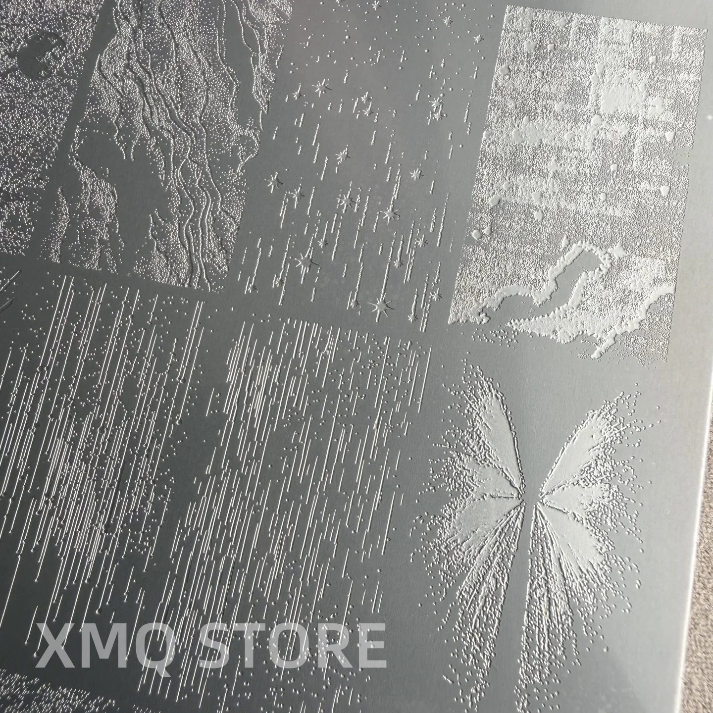 Фото Трафареты для стемпинга XMQ: линии, капли воды, изображения №4