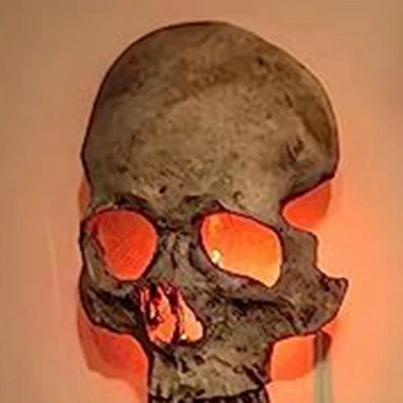 

1 Piece Halloween Skull Night Light Horror Lamp Skeleton Lamp Plug Into Wall Decorative Gothic US Plug