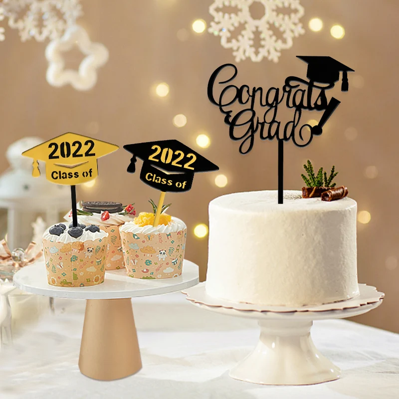 

Graduation Party Cake Insert Card 2022 BachelorS Cap Graduation Creative Cake Topper Graduation Parties Insert Card Decoration